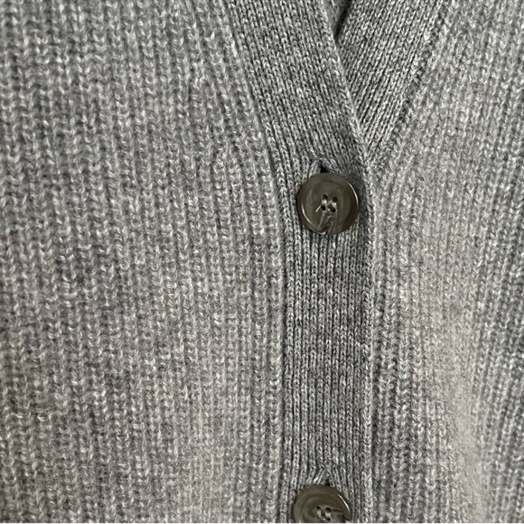 JENNI KAYNE Cashmere Cocoon Cardigan Sweater Heather Grey Oversized  XXS - Picture 5 of 9